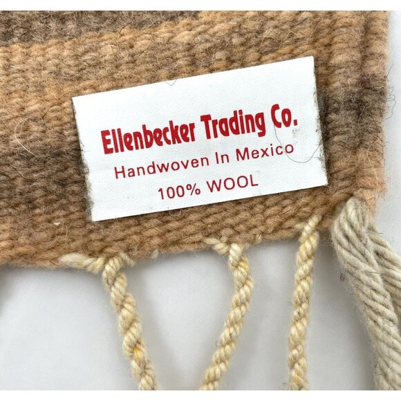 Handwoven Zapotec Indian Oaxaca Wool Rug Artist Signed 47" x 84” Handmade - Picture 2 of 3